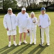 The Nailsea Trendlewood team from left to right: Roy Royffe, Brian McCausland, Kathy Wallace (captain) & Erica Malaiperuman.