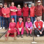 Nailsea players were asked to wear red in support of the chosen charity British Heart Foundation