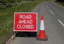 One road closure is expected to cause delays of up to half an hour.
