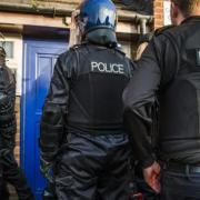 Archive image of police drugs raid