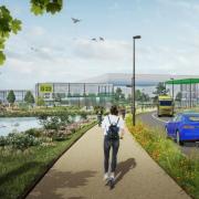 Artist's impression of UK's first giga-scale commercial smart campus.