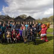 Bristol City staff visited Hospice families last week ahead of the big challenge