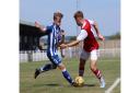 Freddie King scored Clevedon Town's only goal against Bristol City under-18s.