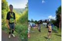 James Foster, left, and Roseanna Stanfield, right, both took part in the Wye Valley Trail Running Challenge.