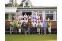All smiles for members of Congrsbury and Nailsea Bowls Club as they pose for the camera.