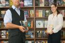 Dr Alistair Sims and his partner Chloe Smirk at their new bookshop.