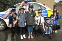 Weston police cadets with Oliver, Ryan and mum Rebecka and Emily  at the Big Worle Hub open day. Picture: Jeremy Long