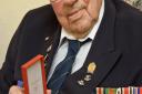 Veteran Joe Thomas with his Legion D'Honneur.