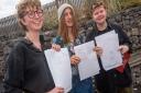 St Katherine's students receiving their results last year.