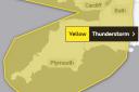 Met Office Yellow weather warning for thunder.