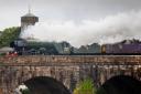 The Flying Scotsman steaming over the viaduct in Redruth in 2018. Photo: Colin Higgs