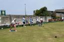 Bowlers in action on Clevedon Promenade Bowling Club's Open Day.