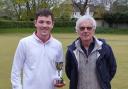 Jack Good (left) receiving the trophy from David Hunt (NDCC)