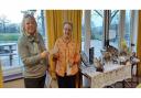 Outgoing Captain of the Ladies Section of Tall Pines Golf Club, Jan Uhl, left, presnets a cheque of £2,933 to Sarah Round, right, of Backwell & Nailsea Macular Support Group.