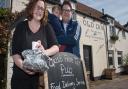 Jenny Box, Tom Stephen and their son Stan from The Old Inn pub, served food deliveries to villagers in Congresbury during the first lockdown.