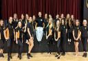 Clevedon School students with ‘The Greatest Dancer’ contestant Company Jinks.