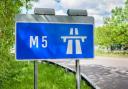 Two lanes on M5 closed due to diesel spillage, delays expected