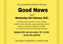 The Good News event poster