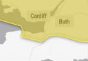 Yellow weather warning in Somerset. Picture: Met Office