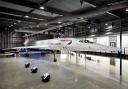 Concorde Alpha Foxtrot in her hangar at Aerospace Bristol.