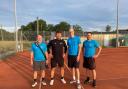 Jon Lawson, Ilia Phoursa, Stefan Boss and Rich Foggin from Nailsea Tennis Club Firsts.