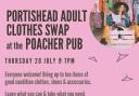 Portishead Town Council and Poacher Pub have worked together to organise a Adult Clothes Swap on  Thursday, July 20, at 7pm.