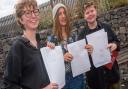 St Katherine's students receiving their results last year.
