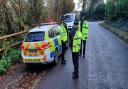 Police carrying out checks in Abbots Leigh. Picture: Avon & Somerset Police