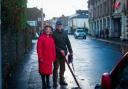 The two pensioners took it upon themselves to help unblock the drains.