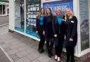 The team outside Global Independent Travel in Clevedon.