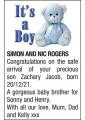 Congratulations Simon and Nic Rogers