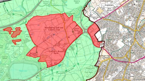 North Somerset Times: Woodspring Golf and Country Club could be developed to create a new village with 2,500 homes North Somerset Times: Woodspring Golf and Country Club could be developed to create a new village with 2,500 homes