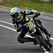 Harvey Lathrope in action at the Rich Energy British Mini Bikes Championships.