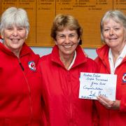 Nailsea Ladies Triple champions, The Royals, from left to right, Margaret Excell, Joy Kelly and Helen Nunton.