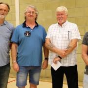 Simon Faulkner, Roger Whitfield (blue shirt) and Alan George (white shirt) have been elected to Portishead Town Council.