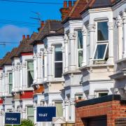 A row of typical British terraced houses.Picture: Getty Images