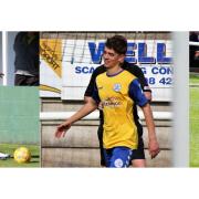 Clevedon Town trio, from left to right, Ernie Cooksley, Josh Morgan and Freddie King.