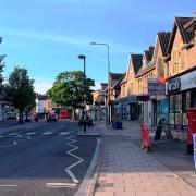 Portishead High Street in May 2020.