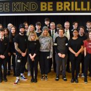 Charlie Brooks, known as Janine in EastEnders, gave top tips to Clevedon School students during a performing arts workshop.