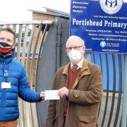 Portishead Primary was one of 12 schools to receive a donation.