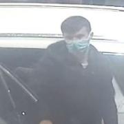 Police want to speak to this man in connection with a burglary.
