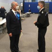 Mark Shelford and chief constable Andy Marsh.