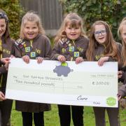Yatton's Brownies group won the competition to name Yatton's Eaton Park's streets.
