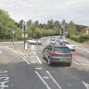 A motorcyclist was taken to hospital after a collision with a car yesterday (Wednesday).Picture: Google Street View