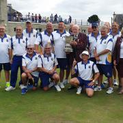 Clevedon celebrate winning the Turnbull Cup