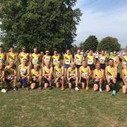 All smiles for Clevedon Athletics Club as they pose for the camera at the Cleeve 5K.

Back Row, from left to right:

Sam Tabberner, Jack Richardson, Jonah Murray, Matt Browning, Sam Bendall-Weeks, Debbie Powell, Frankie Crozier, Beth Bryant, Polly