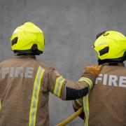 Crews called to a flat fire in Portisheadin Portishead