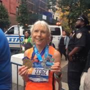 Judy Orme with her medals.