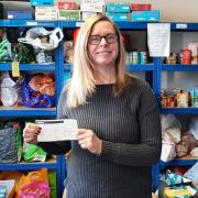 Kelly Coxton from the Clevedon & District Foodbank.