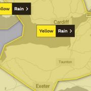 The yellow rain warning comes into effect this evening. Picture: Met Office